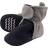 Hudson Baby Fleece Lined Scooties with Non Skid Bottom- Navy/Heather Gray