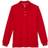 French Toast Long Sleeve Pique Polo - Red