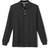 French Toast Long Sleeve Pique Polo - Black