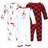 Hudson Baby Cotton Coveralls 3-pack - Fancy Rudolph ( 10115343)