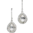 Ippolita Rock Candy Teeny Teardrop Earrings - Silver/Transparent