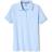 French Toast Girl's Short Sleeve Interlock Polo with Picot Collar - Blue