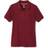 French Toast Girl's Short Sleeve Interlock Polo with Picot Collar - Burgundy