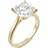 Charles & Colvard Moissanite Cushion Solitaire Ring - Gold/Diamond