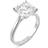 Charles & Colvard Moissanite Cushion Solitaire Ring - White Gold/Diamond