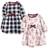 Touched By Nature Girl's Winter Woodland Long-Sleeve Dresses 2-pack - Red