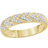 JewelonFire V Texture Ring - Gold/Diamonds