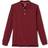 French Toast Toddler Boy's Long Sleeve Pique Polo - Burgundy