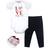 Little Treasures Cotton Bodysuit Pant and Shoe Set - Love Always Wins (10170311)