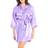 iCollection Women's Ultra Soft Satin Lounge and Poolside Robe - Lavender