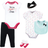 Little Treasures Layette 6-Piece Set - Party Dress