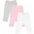 Luvable Friends Tapered Ankle Pants 3-pack - Pink/Grey (10132139)
