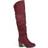 Journee Collection Kaison Wide Calf - Wine