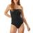 Tommy Bahama Pearl Shirred Bandeau One Piece Swimsuit - Black