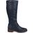 Journee Collection Meg Extra Wide Calf - Navy