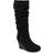 Journee Collection Haze Medium Calf - Black