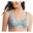 Hanes Ultimate Ultra Light Comfort With Support Strap Wirefree Bra - Celadon Sketch Print