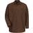 Red Kap Industrial Long Sleeve Work Shirt - Chocolate Brown