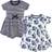 Touched By Nature Organic Cotton Dress 2-pack - Navy Floral (10167805)