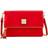 Dooney & Bourke Pebble Grain Foldover Zip Crossbody Bag - Red