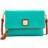 Dooney & Bourke Pebble Grain Foldover Zip Crossbody Bag - Spearmint