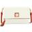 Dooney & Bourke Pebble Grain Foldover Zip Crossbody Bag - White