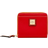 Dooney & Bourke Pebble Grain Small Zip Around Wallet - Red