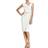 Black Halo Classic Jackie O Sheath Dress - White