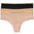 Natori Escape Thong 3-pack - Black/Café/Rose Beige