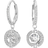 Swarovski Sparkling Dance Drop Earrings - Silver/Transparent