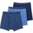 Jockey Classic Cotton Boxer Briefs 3-pack - Blue Assorted