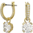 Swarovski Constella Drop Earrings - Gold Plated/Transparent