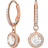 Swarovski Constella Drop Earrings - Rose Gold/Transparent