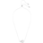 Swarovski Hollow Pendant Necklace - Silver/Transparent