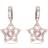 Swarovski Stella Hoop Earrings - Rose Gold/Transparent