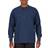 Smith Extended Tail Mini Thermal Knit Henley Pullover - Navy/Medium Blue