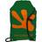 Gecko Drawstring Waterproof Backpack - Hunter Green/Orange