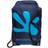 Gecko Drawstring Waterproof Backpack - Navy/Neon Blue