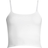 Skin Gia Stretch Cotton Crop Camisole Top - White