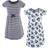 Touched By Nature Youth Organic Cotton Dress 2-pack - Navy Floral (10167805)