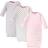 Touched By Nature Organic Cotton Sleep Gown 3-pack - Pink & Gray Scribble (10166774)