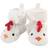 Hudson Baby Animal Fleece Lined Booties - Chicken