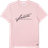 Lacoste Signature & Crocodile Print Crew Neck Cotton T-shirt - Pink