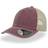 Atlantis Case Pigment Dyed 6 Panel Trucker Cap Unisex - Burgundy