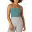 Beyond Yoga Spacedye Slim Racerback Cropped Tank Top - Rainforest Blue Heather