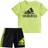 Adidas Infants Cotton Graphic Tee & Shorts Set - Semi Solar Yellow