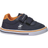 Beverly Hills Toddler 2V Canvas Sneakers - Navy/Orange