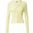 Urban Classics Ladies Short Rib Knit Cardigan - Softyellow