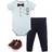 Little Treasures Bodysuit, Pant and Shoe 3pc Set - Glasses