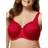 Elila Isabella Lace Full Coverage Bra - Red